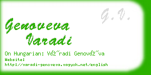 genoveva varadi business card